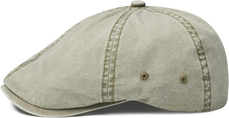 VOBOOM Cotton Washing Flat Cap Cabbie Hat Gatsby Ivy Irish Hunting Newsboy - Image 3